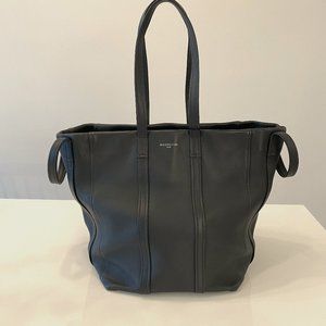 Balenciaga Cabas Laundry Tote - Dark Gray Leather